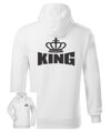 Pánska/dámska mikina MODERN KING - QUEEN (cena za 1ks)