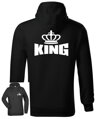 Pánska/dámska mikina MODERN KING - QUEEN (cena za 1ks)