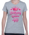 Narodeninové tričko - Birthday Queen 40