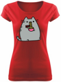 Dámske tričko - Pusheen mačka - špagety
