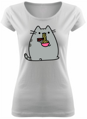 Dámske tričko - Pusheen mačka - špagety