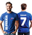 bavlnené tričko - SLOVAKIA  + vl.meno a číslo