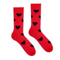 Veselé ponožky Srdiečko červené
