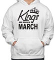 Pánska mikina - KINGS ARE BORN IN ... (zvolte mesiac)