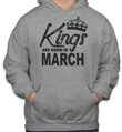 Pánska mikina - KINGS ARE BORN IN ... (zvolte mesiac)