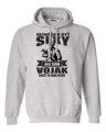 Vojenská mikina - Neznášam byť sexy