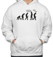 Originálna a vtipná mikina z kolekcie evolucia pre vtipálkov- Mikina Go back! - evolution (UNISEX)