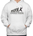 Vtipná originálna mikina pre rybárov zo série šport a motivácia-Rybárska mikina - Evolúcia