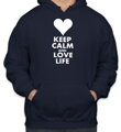 Mikina KEEP CALM AND LOVE LIFE