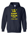 Mikina - KEEP CALM + vlastný text UNISEX