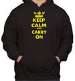 Originálna a vtipná mikina z kolekcie keep calm-Mikina KEEP CALM AND CARRY ON