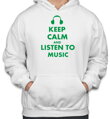 Mikina KEEP CALM AND LISTEN TO MUSIC