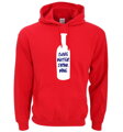 Mikina - Save water drink wine / šetri vodou pi víno