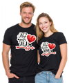 Partnerské tričká - Moje srdce patrí JEJ/JEMU 2ks