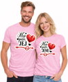 Partnerské tričká - Moje srdce patrí JEJ/JEMU 2ks