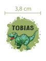 SADA Nažehľovacích menoviek s vl. menom (Dinosaurus 30ks)