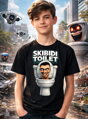 Tričko Skibidi Toilet – vtipná potlač s toaletou