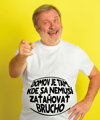 Vtipné tričko - Domov je tam, kde sa nemusí zaťahovať brucho