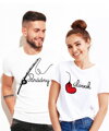 Partnerské tričká - Parádny úlovok (srdce) 2ks