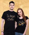 Partnerské tričká - Si moje zlato 2ks