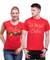 Partnerské tričká - Si moje zlato 2ks