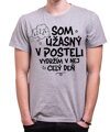 Vtipné tričko - Som úžasný/á v posteli