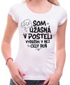 Vtipné tričko - Som úžasný/á v posteli