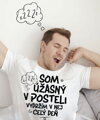 Vtipné tričko - Som úžasný/á v posteli