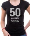 Narodeninové tričko - 50 odtieňov šedín
