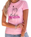Rozlúčkové tričká - Budúca nevesta (ruka) + Nevestin gang