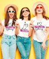 Rozlúčkové tričká - Budúca nevesta (ruka) + Nevestin gang