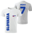 Tričko - SLOVAKIA  + vl.meno a číslo