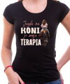 Tričko - Jazda na koni je moja terapia