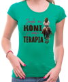 Tričko - Jazda na koni je moja terapia