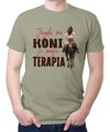Tričko - Jazda na koni je moja terapia