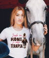 Tričko - Jazda na koni je moja terapia