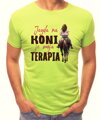 Tričko - Jazda na koni je moja terapia