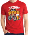Cyklo tričko - Jazdím kvôli PIVU