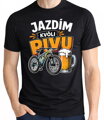 Cyklo tričko - Jazdím kvôli PIVU