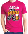 Cyklo tričko - Jazdím kvôli PIVU