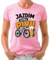 Cyklo tričko - Jazdím kvôli PIVU