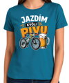 Cyklo tričko - Jazdím kvôli PIVU