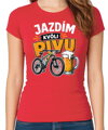 Cyklo tričko - Jazdím kvôli PIVU