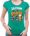 Cyklo tričko - Jazdím kvôli PIVU