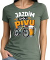 Cyklo tričko - Jazdím kvôli PIVU