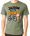 Cyklo tričko - Jazdím kvôli PIVU