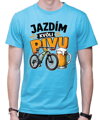 Cyklo tričko - Jazdím kvôli PIVU