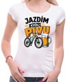 Cyklo tričko - Jazdím kvôli PIVU