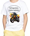 Detské tričko - Keď vyrastiem, budem motorkár