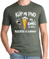 Pánske tričko - Kúp mi pivo, môj koniec sa blíži